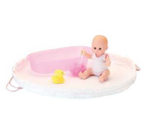 Petitcollin Bathing doll 28 cm with bathing equipment Petit Câlin